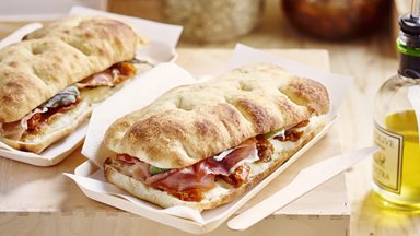 SCHIACCIATA ROMANA WHITE PRE-SLICED, Parma e scarmorza