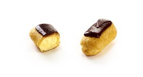 Mini éclair vanilla chocolate