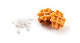 Mini sugar waffle treats