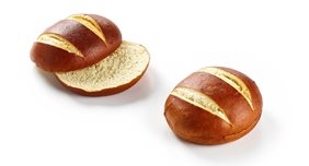 Laugen bun pre-sliced