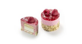 Bavarois raspberry lemon